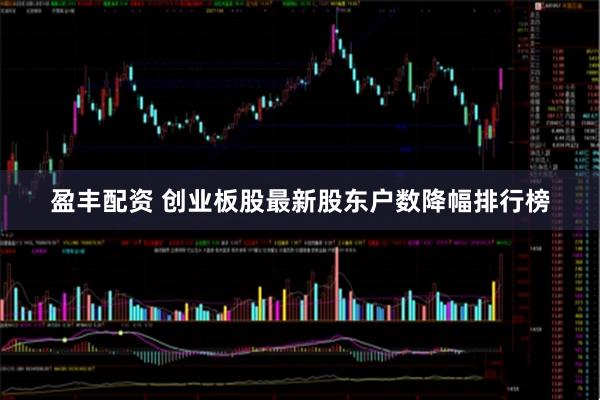 盈丰配资 创业板股最新股东户数降幅排行榜