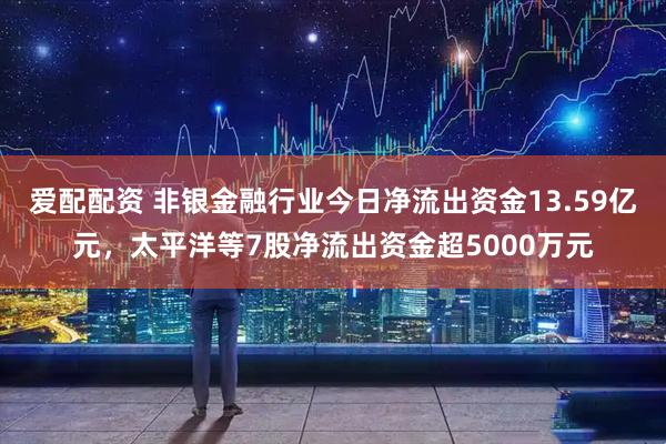 爱配配资 非银金融行业今日净流出资金13.59亿元，太平洋等7股净流出资金超5000万元